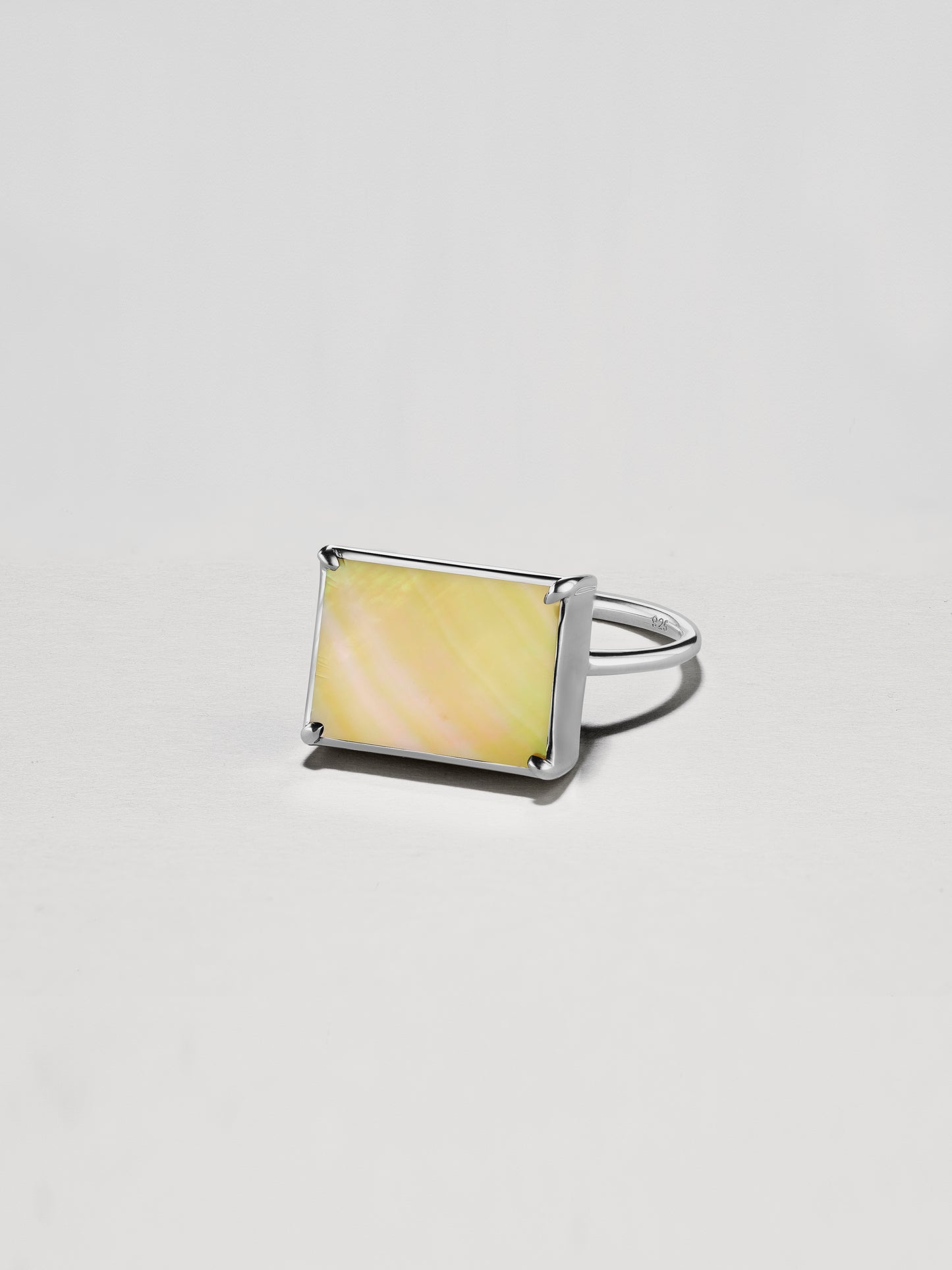 Yellow mother of pearl